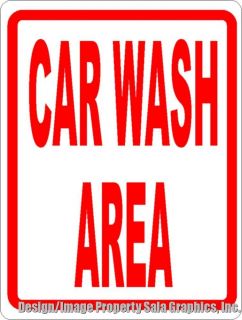 Car Wash Area Sign Auto Washing Sign Carwash