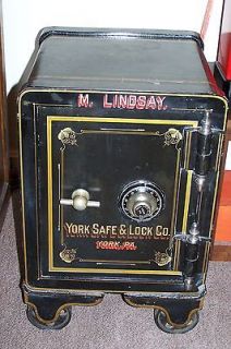 Antique York Safe With Locking Compartment 100 Years Old, Very Nice
