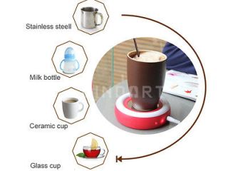 USB Port Coffee/Tea/Mil k Warm Cup Warmer Heater Tray Office Equipment