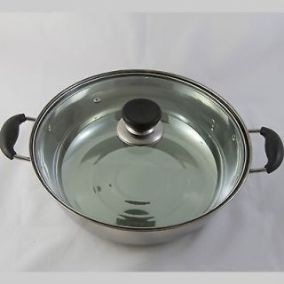 Steel Twin Hot Pot With Lid   For Induction/Gas/ Electrical Stove