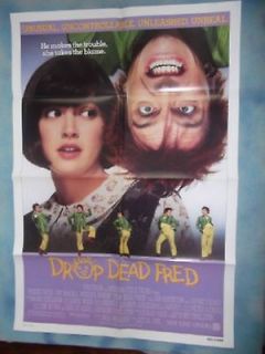 Drop Dead Fred, Original Movie poster, Rik Mayall, Phoebe Cates, 91