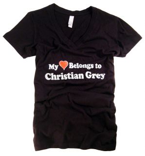 50 Shades of Grey T Shirt My Heart Belongs to Christian Grey