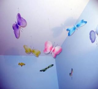 Butterfly Decor Ceiling Hanging Girl Room Home Baby Nursery