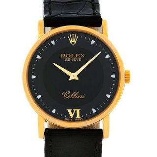 Rolex Cellini Classic Mens 18K Yellow Gold 5115 Watch