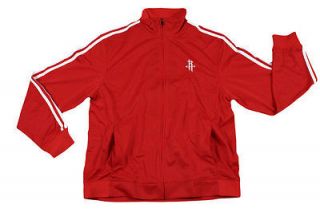 Houston Rockets Red Adidas Full Color Logo 3 Stripe Full Zip Track