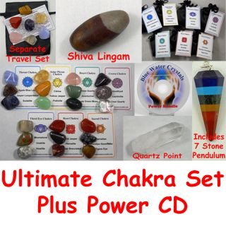 30 STONE ULTIMATE CHAKRA SET Crystal Healing Balancing Tumbled Reiki