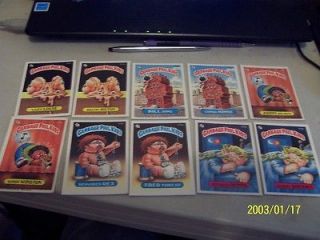 GARBAGE PAIL KIDS GPK COLLECTOR TRADING CARDS  SEE LIST