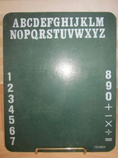 Vintage Green Wood Student Chalkboards ABCs Arithmetic Elementary