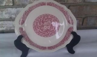 SYRACUSE CHINA ~ Red Strawberry Hill Pattern ~ 11 OVAL PLATTER