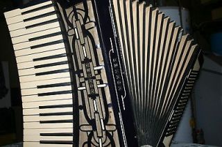 RARE Hohner Curved Keyboard Accordion Musette LMMM Reeds Working