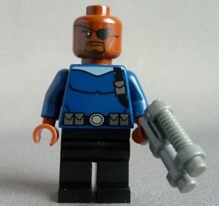Lego 76004 NICK FURY Minifigure FROM SPIDERMAN SPIDER CYCLE CHASE