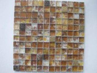 FINE MIXED Mosaic Tile on Mesh kitchen, bathroom walls