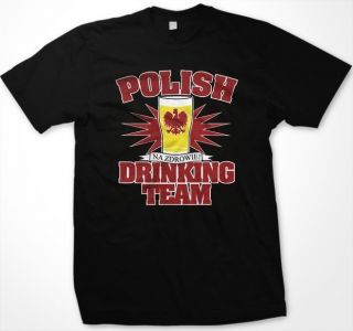 Polish Drinking Team Poland Polska Beer Pride T Shirt