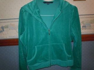 CHADWICKS GREEN VELOUR HOODIE WARM UP SUIT/SWEATSUIT   PM JUST REDUCED