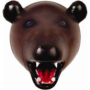 GIANT Wall Mounted Inflatable BEAR HEAD Decor/Party Gag