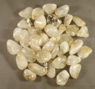 Beautiful CITRINE Tumbled Stones Healing Jewelry Medium BRAZIL 1/2 lb