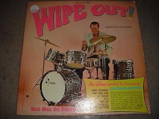 JIM CHAPIN LP WIPE OUT music minus one w/ booklet PLAY DRUMS ventures