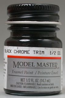 TESTORS Black Chrome Trim 1/2 oz Paint #2735