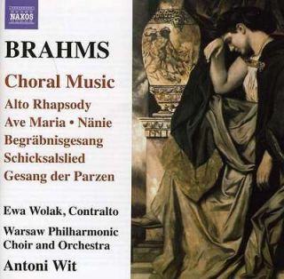 BRAHMS,J.   CHORAL MUSIC ALTO RHAPSODY GESANG DER PARZENB NANI [CD NEW