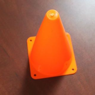 Orange Mini Plastic Traffic Safety Cone Sports Soccer Markers Football