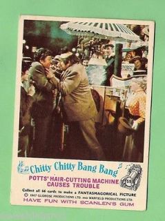 SCANLENS 1969 CHITTY CHITTY BANG BANG CARD #59 HAIR CUTTING MACHINE