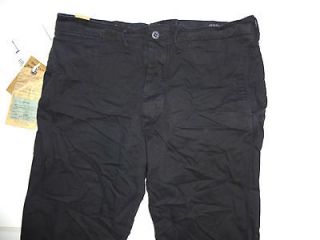New Ralph Lauren RRL Black Slim Fit Utility Chino Pants size 35 x 32