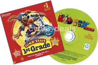 JumpStart 1ST GRADE + KID PIX 4 DLX Bundle XP Vista MAC