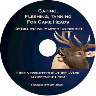 Taxidermy Video on DVD   Caping, Fleshing Tanning for Taxidermy   for
