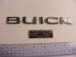 Genuine Buick CX emblem letters Good Condition glue on kind