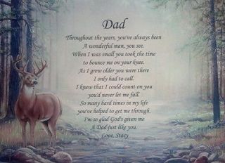DAD POEM PERSONALIZED GIFTS FOR BIRTHDAY, CHRISTMAS, FATHERS DAY