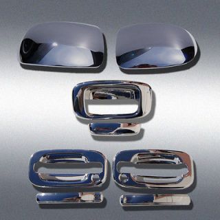 99 06 Silverado GMC Sierra Chrome Handle Mirror Covers (Fits More