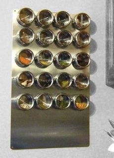 Stainless Spice Rack WITHOUT magnetic tins, 13 x 22