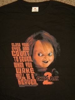 New Childs Play 2 Movie Chucky Youll Be in Heaven T Shirt