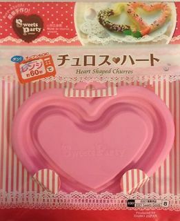 Japanese Microwave Heart Shaped Churro Maker Pan for Bento