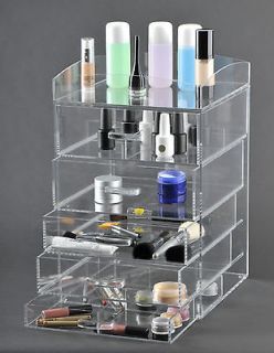 CLEAR ACRYLIC MAKEUP ORGANIZER CUBE WITH DRAWERS 5 DRAWER (A5)