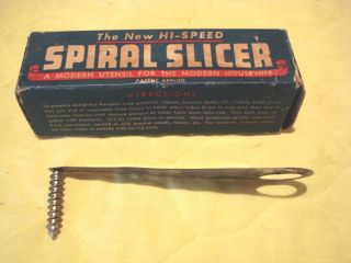 High Speed Spiral Slicer( Makes Rosettes). In Original Box.