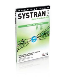 NEW,SYSTRAN 6 HOME TRANSLATOR 2007 WORLD PACK English to Spanish