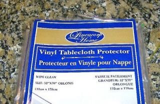 CLEAR PLASTIC TABLECLOTH PROTECTOR 52 x 70 VERY HIGH QUALITY FAST