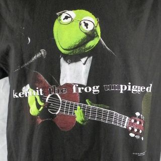 Frog Unpigged T Shirt Large Eric Clapton Guitar Glasses Spoof Black