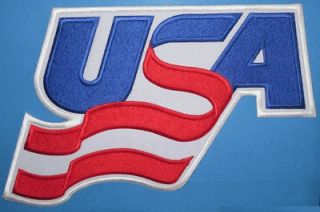 HUGE TEAM USA OLYMPICS FRONT JERSEY PATCH IIHF HOCKEY PATCH