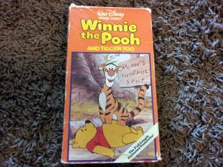 Winnie the Pooh and Tigger Too (VHS, 1998)