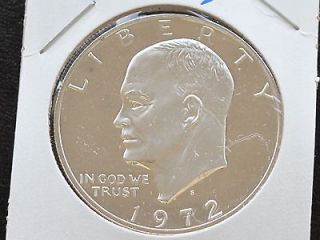 1972 S Eisenhower Dollar 40% Silver Proof U.S. Coin D1977
