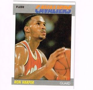 RON HARPER RC 1987 88 FLEER #49 CLEVLAND CAVALIERS