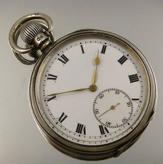 English Silver Genuine ROLEX Pocket Watch Circa 1923