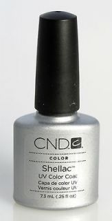 CND Shellac UV GEL Nail Polish **Silver Chrome** .25oz
