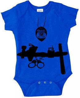 Baby Police Officer cop man 6m 12m 18m 24m 2T creeper