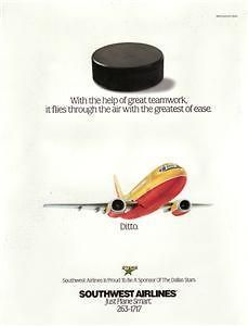1993 Southwest Airlines Advertisement.  Beauty