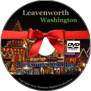 DVD Holiday Christmas Village Town Light Relaxing Video