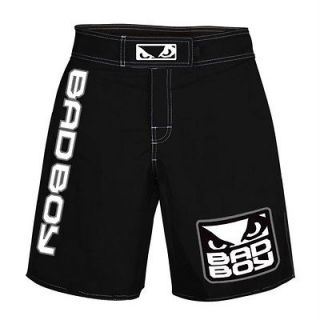 BAD BOY WORLD CLASS PRO 2 MMA FIGHT SHORTS BLACK SIZES 30, 32, 34, 36