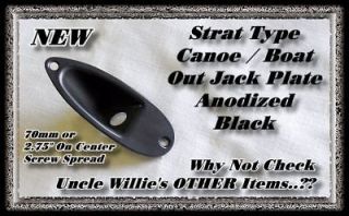 OUT Jack Cup / Canoe ST BLACK Free USA Shipping Guitar Part NEW